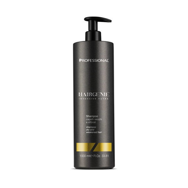 Professional Hairgenie Intensive Nutre | Shampoo per capelli secchi e sfibrati 1LT