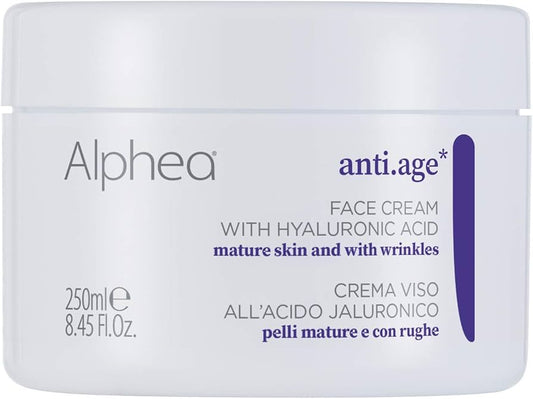 Alphea Anti-Age | Crema Viso all’Acido Ialuronico 250ml
