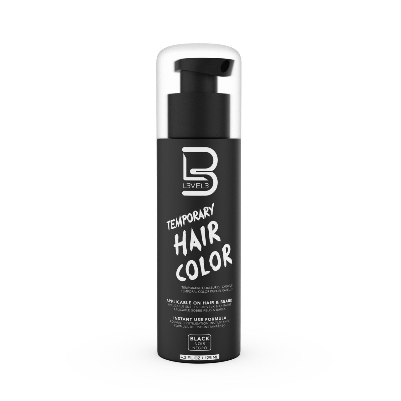 L3vel3 Temporary Hair Color Black 125ML